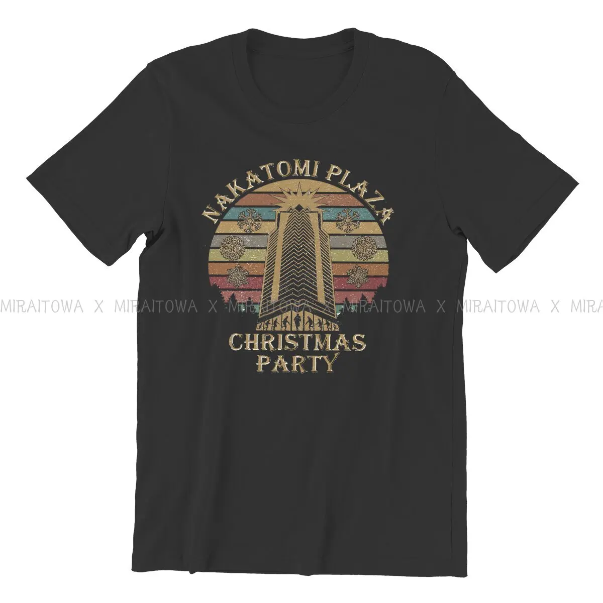 Nakatomi Plaza Christmas Party Men TShirt Die Hard Movie Christmas Party 1988 Bruce Willis Short Sleeve T Shirt Birthday Gifts