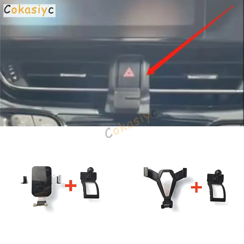 1 Lote de Suporte de Celular Inteligente para Carro com Ligação por Gravidade em Plástico para Toyota C-HR CHR C HR 2018-2023