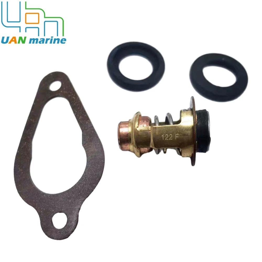 3H6-01030-0 122°F 50°C Thermostat with Gasket Kit For Tohatsu 4HP 5HP 6HP 4stroke Outboard 350-01030 346-01030-1 345-01030-1