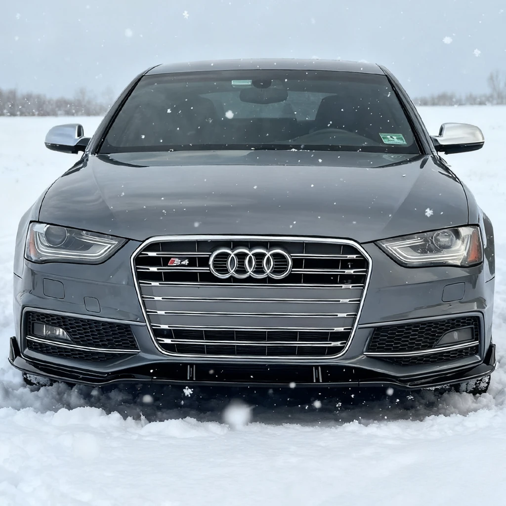 

Для Audi S4 A4 S-Line 2012 2013 2014 2015 2016 глянцевый черный автомобильный передний бампер сплиттер для губ диффузор комплект кузова спойлер защита