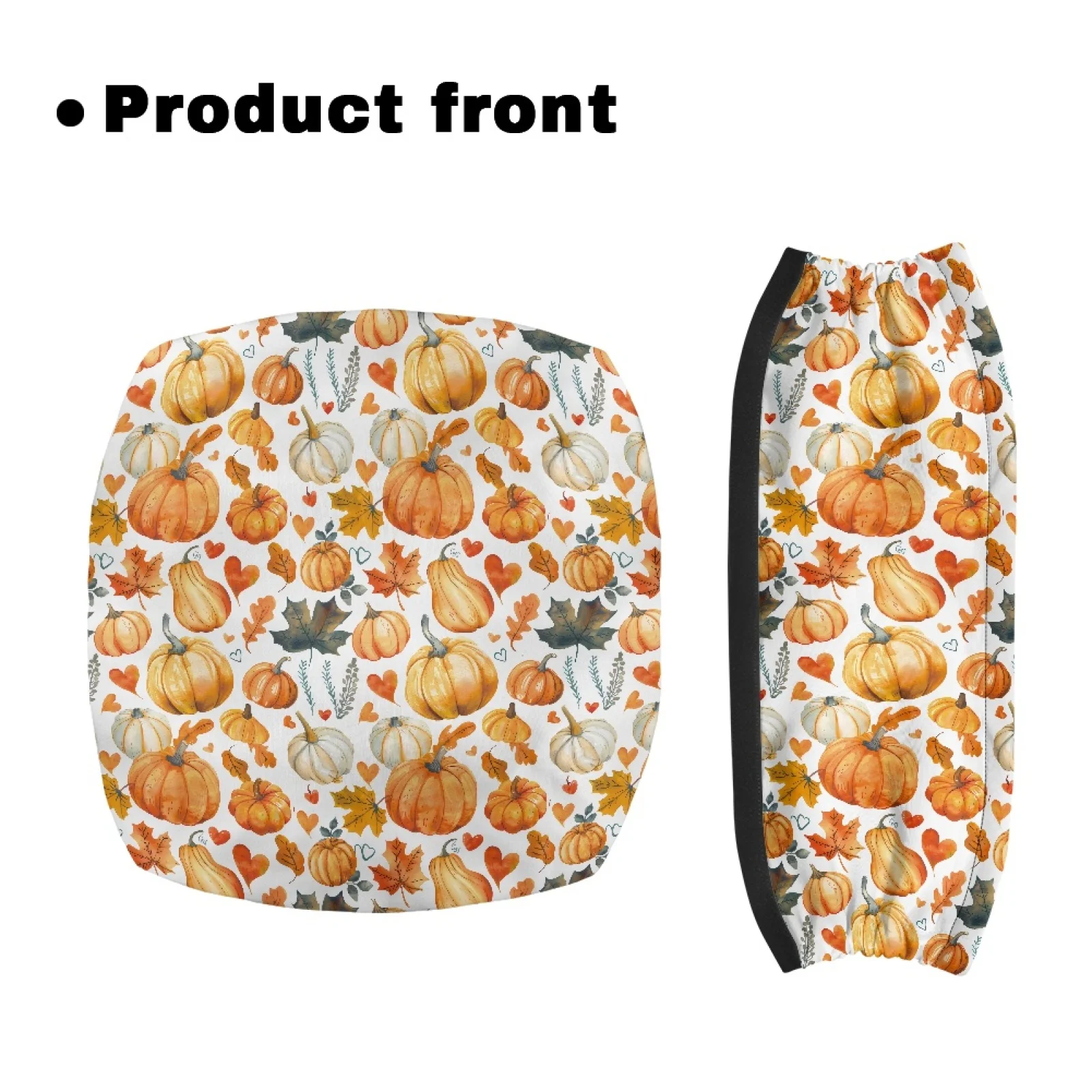Coloranimal Pumpkin 2 Pcs Seat & Backrest Covers for Senior Rollator Seat Back Cover New Arrival