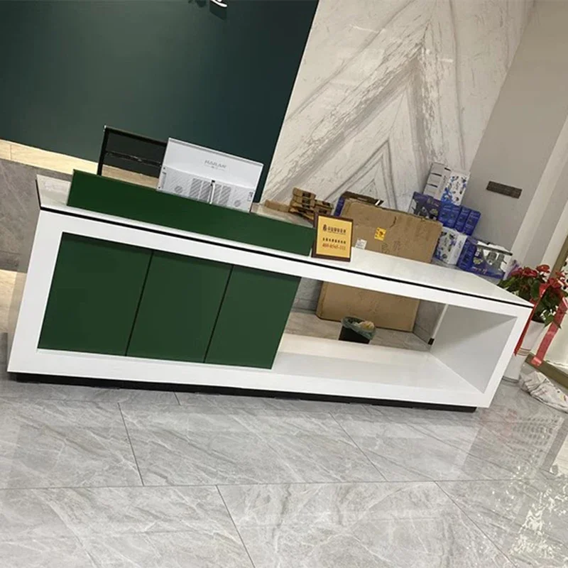 Church Pulpit Reception Desk Lectern Executive European Garden Reception Desk Luxury Mesa De Escritorio Office Furniture WJ15XP