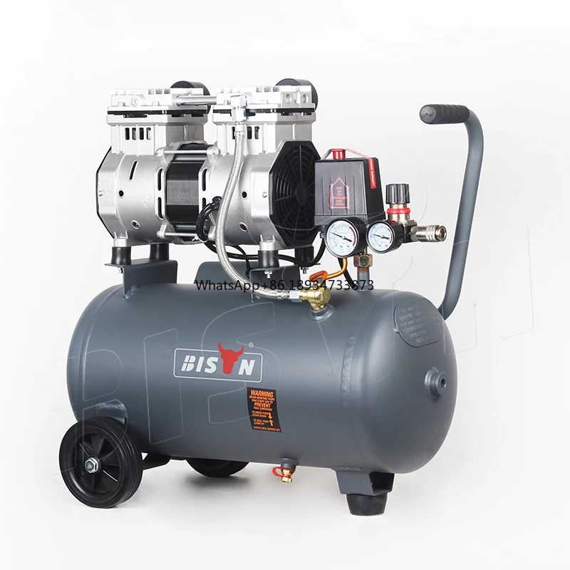 BISON 1100W 24L 1.5hp portable silent air-compressors