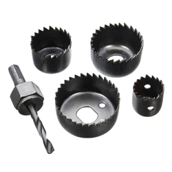 5Pcs Woodworking Hole Opener Set Gypsum Board Drill Bit Drill Reamer Cup Dropship