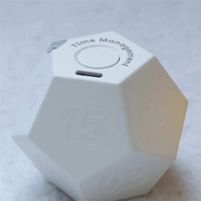 AWAH Flip Timer Countdown Timer Rotate Dodecagon Rechargeable Timer Sound Vibrate Light Alert For Timemanager