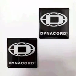2/5/10pcs 50mm 드롭 접착제 Dynacord 독일 랜드 고품질 엠블럼 스티커 스피커 자동차 스타일링 배지 장식 자동차 액세서리