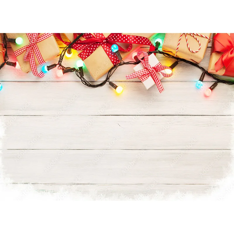 Christmas Wooden Planks Theme Photography Background Snowman Children Portrait Backdrops For Photo Studio Props 211220 SDMB-07