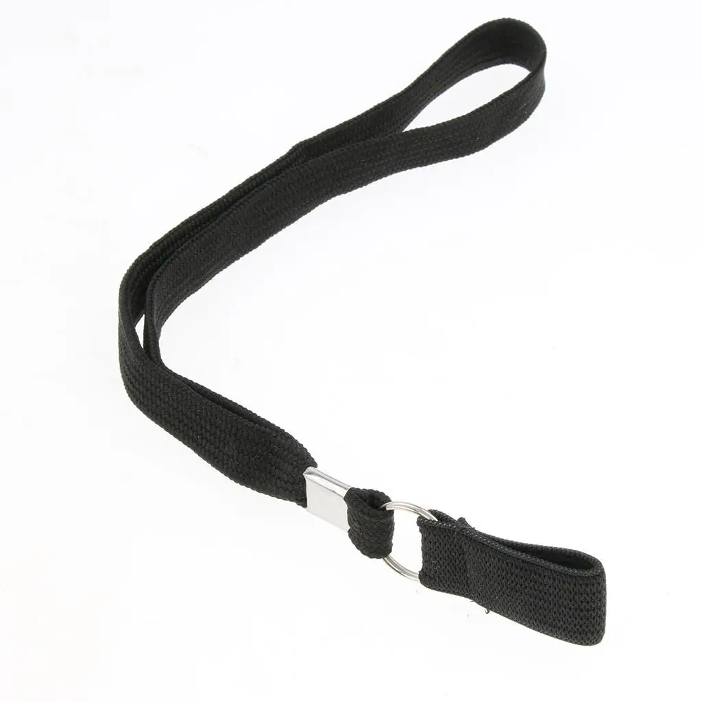 Walking Stick Rope Nylon Elastic Hand Strap Black for Hiking Chair Seat Accessory Anti Loss Pack