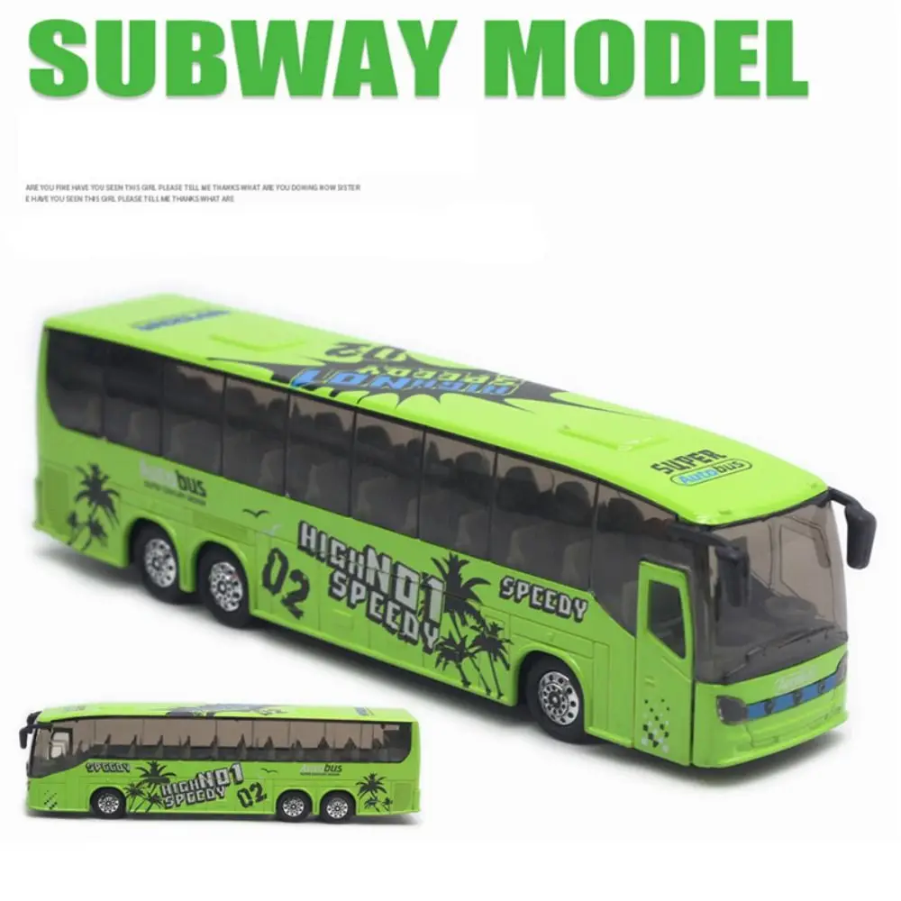 Regalo para niños, modelo de vehículo musical y ligero de alta imitación, juguetes de autobús extendidos, modelo de autobús de aleación, extraíble