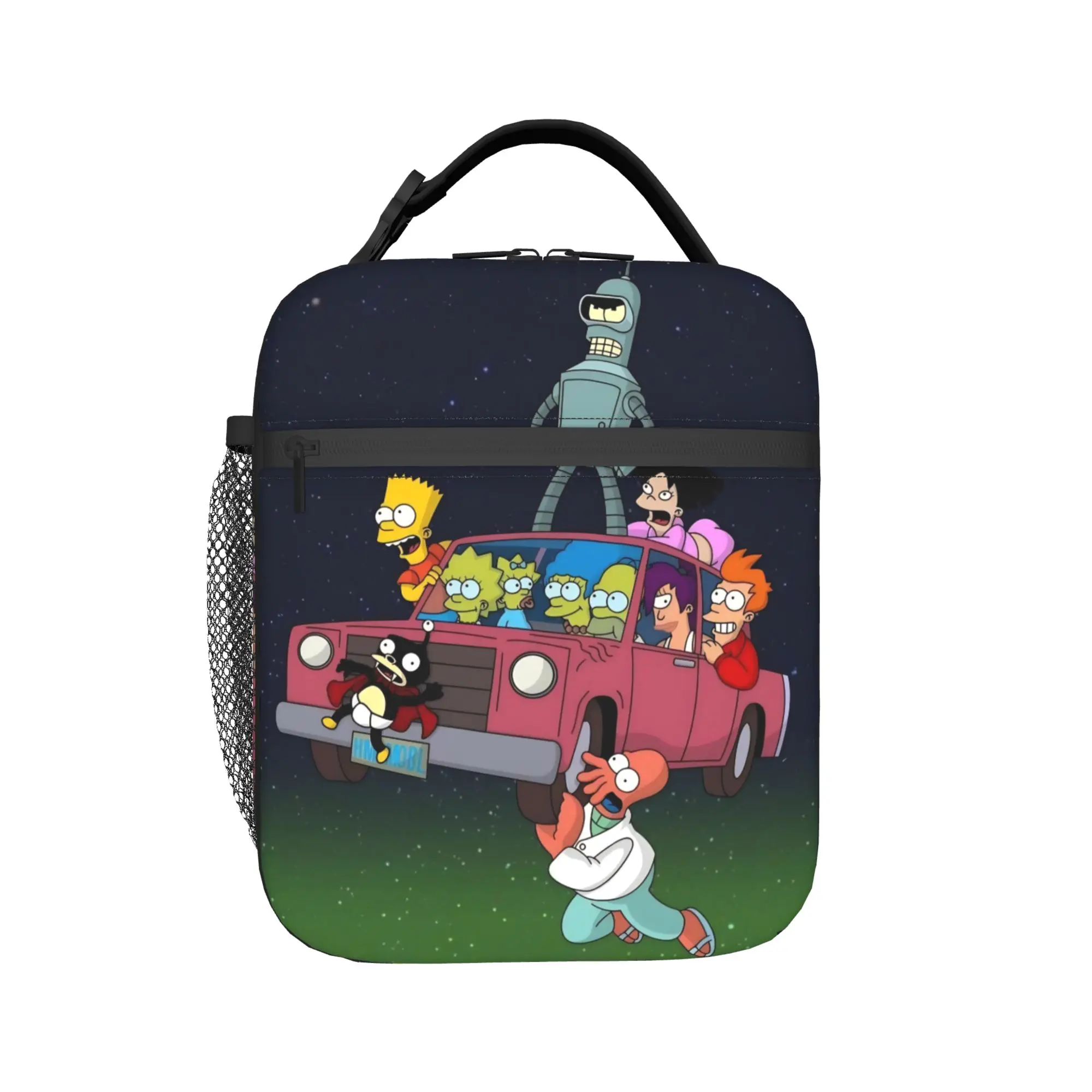 Insulated Lunch Boxes Futuramaed Benders Cartoon Comic Merch  Food Box Multifunction Cooler Thermal Bento Box For Picnic