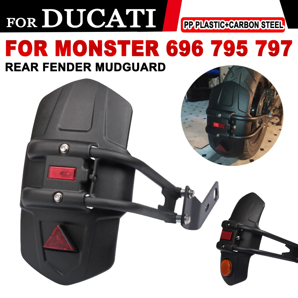 

For Ducati Monster 797 795 696 Monster696 Monster795 Motorcycle Accessories Rear Fender Rear Wheel Cover Splash Guard Mudguard