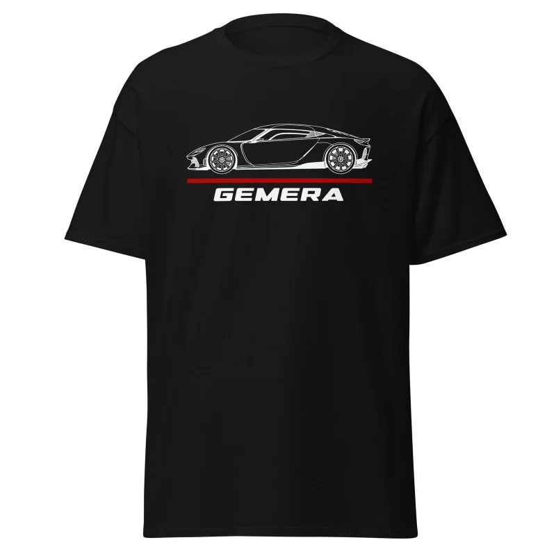 

2025 Men summer T Shirt Casual T-shirt Gemera Supercar Car Enthusiast T-shirt Summer 100% Cotton Cool Tee S-3XL