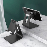 Adjustable Phone Holder Plastic Lazy Stand Small Portable Foldable Desktop Mobile Phone Bracket Support for All Phones