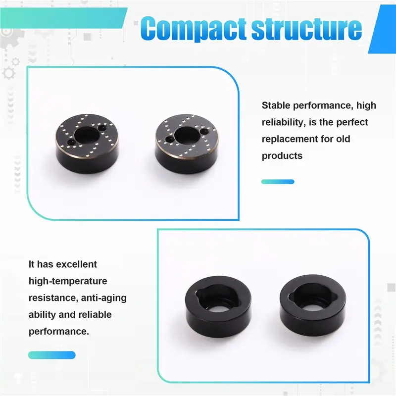 【NEW USER EXCLUSIVE】Heavy Duty Brass Steering Knuckles& Rear Axle Weights Upgrade Parts For 1/30 Scale RC Crawler Models
