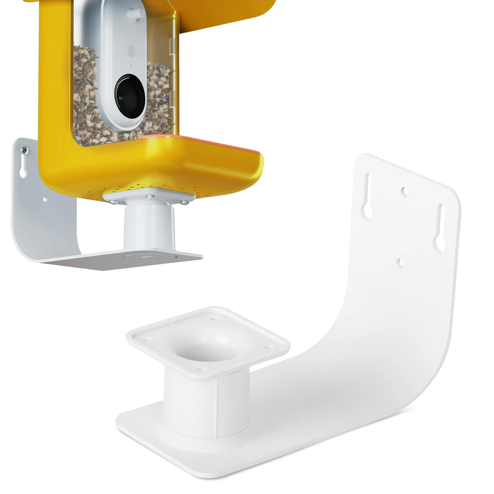 Applicable Birdbuddy Wall Mount, Multi-functional Bird Trough Wall Mount, Outdoor Bird Feeding Accessories