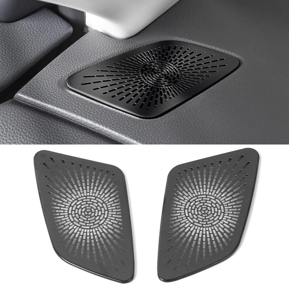 For Honda CR-V G6 2023 2024 Car Door Audio Speaker Cover Loudspeaker Pad Trim Frame Sticker Stainless Interior Accessory