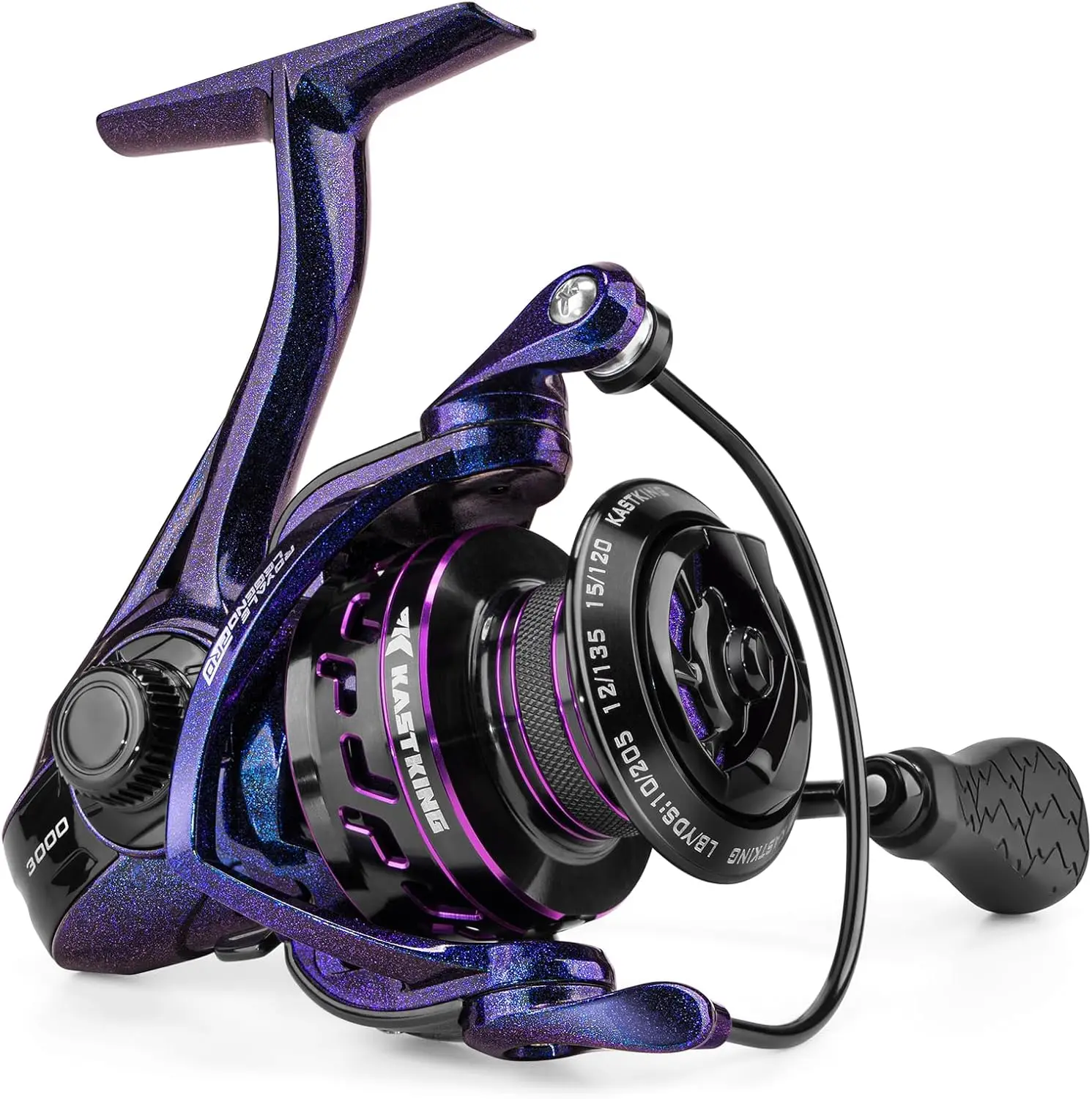 

Lightweight Powerful Spinning Fishing Reel, Digi-Cut Aluminum Gear, Aerodynamic Rotor, 6.2:1 Ratio, 25LBs Drag