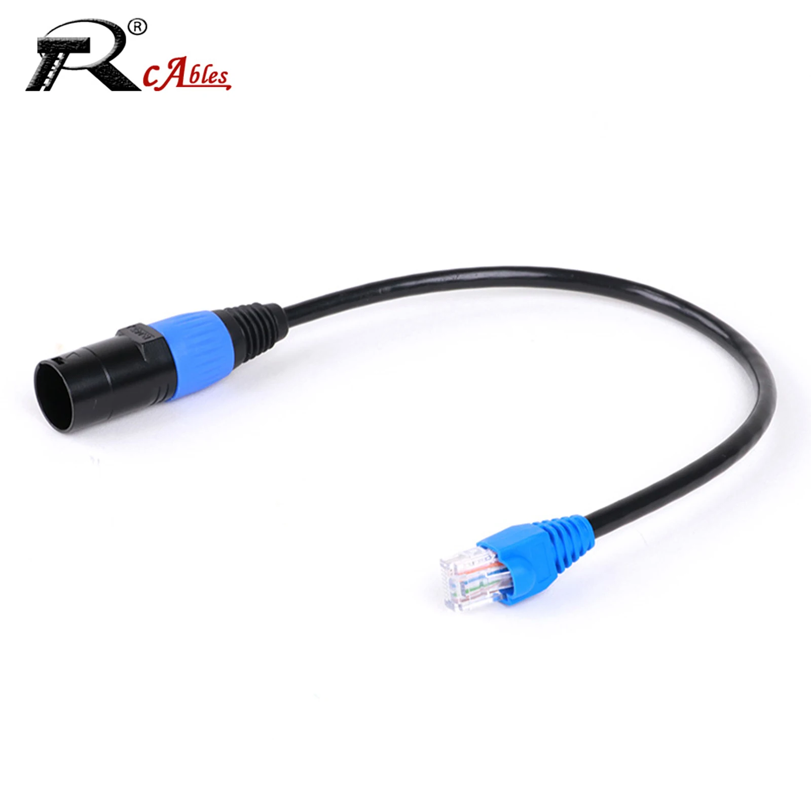 

0.3M-100M CAT5 UTP Ethercon Cable EtherCON-Compatible RJ45 Connector with Zinc Alloy Shell for Studio Setups, Stage Production