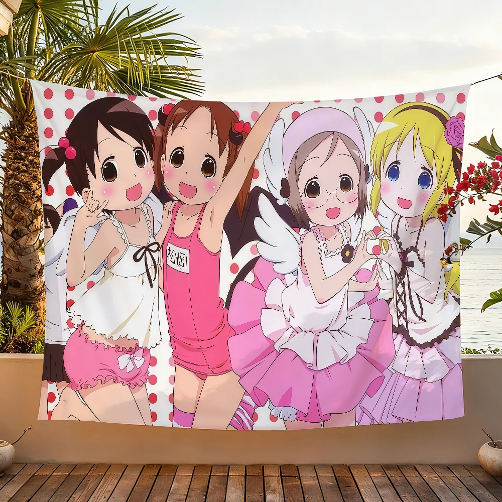 Manga S-Strawberry M-Marshmallow flag For Garden Party Living Room Home Wall Decor Banner Bedroom Outdoor Tapestry