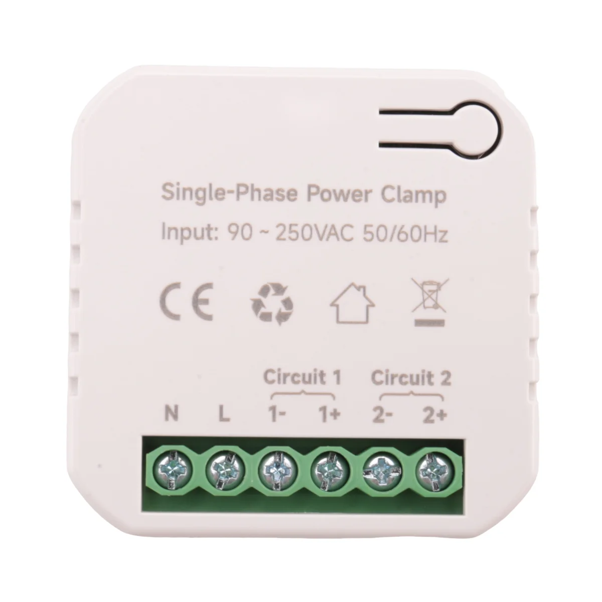 Tuya Smart Life WiFi Energy Meter 80A with CT Clamp KWh Power Consumption Monitor Electricity Statistics, 2 CT