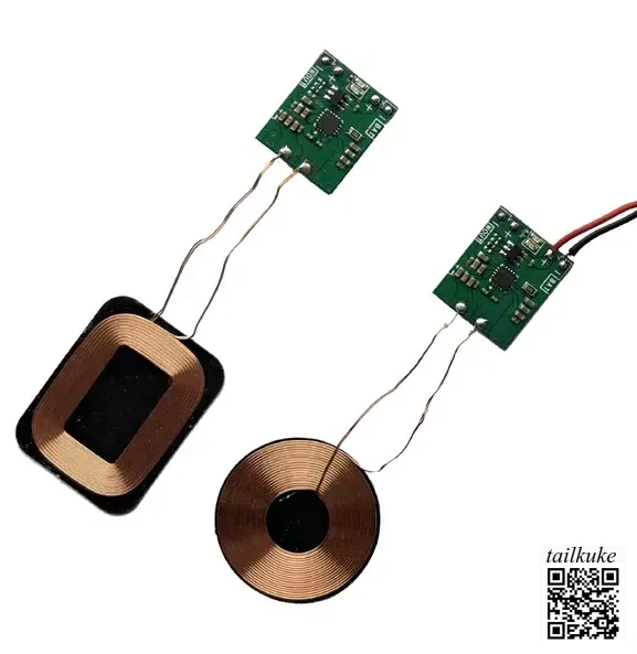 Lithium Battery Wireless Charging 5W Wireless Charging Receiver Module with Built-in 3.7V Coil Modification Plan