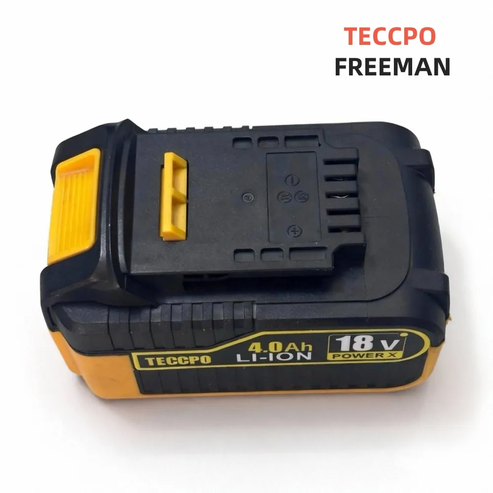 

4Ah for TECCPO for FREEMAN 18V 20V MLK5X-1104 WLM5X-2 HIF-2 F2040BK Electric Nail Gun Angle Grinder Drill Electric Tool Battery