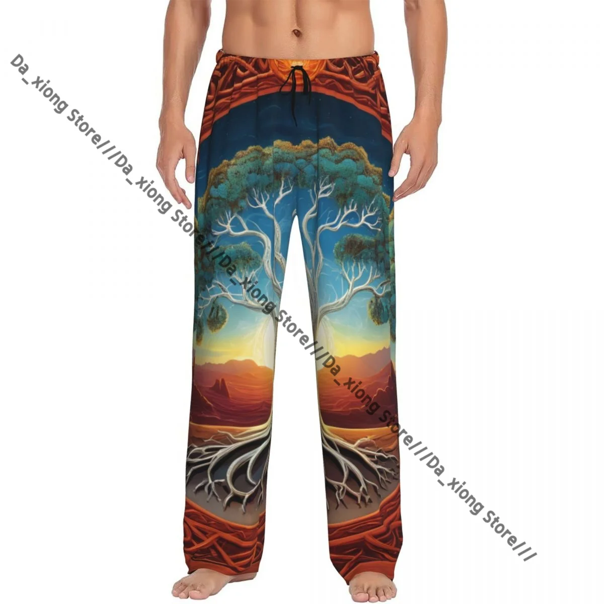

Tree Of Life Yggdrasil Mens Pajamas Pyjamas Pants Lounge Pants Sleep Bottoms