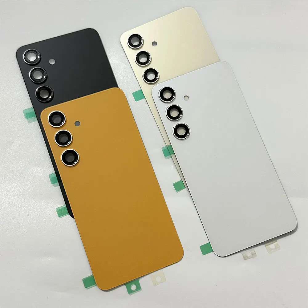 S24+ New Housing For Samsung Galaxy S24 Battery Cover Rear Door Replacement For Samsung S24 Plus Back Glass Camera Lens sticker