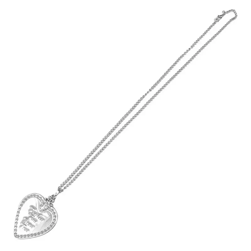 qa156Snow Rachel Heart Necklace Alloy Movie Zegle White Cosplay Jewelry Fearless Fair Brave True Women Gifts Props Replica Taker