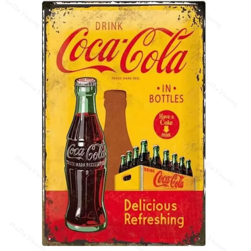 Metal Cola Beer Signs Coffee Is Always a Good Idea Poster Plate Wall Decor for Bars Man Cave Cafe Clubs Retro Vintage Art Plaque