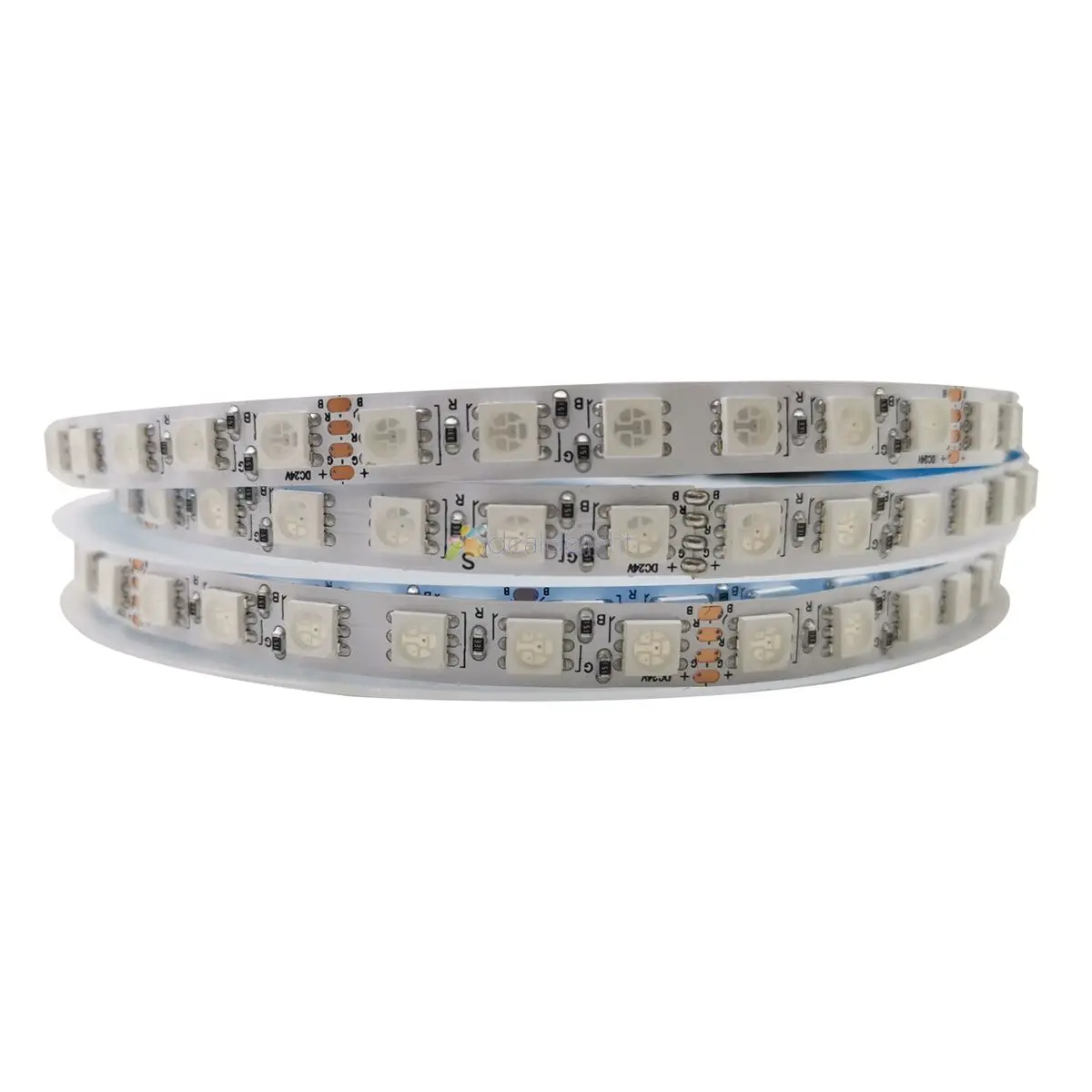 

Высококачественная Светодиодная лента 5050 SMD RGB, 96 светодиодов/м, ширина 8 мм, печатная плата 12 В/24 В, гибкая светодиодная фотолента для телефона