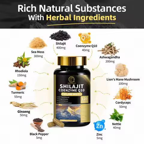 BBEEAAUU Original Shilajits High Purity Mineral Supplements with 85+Trace Minerals Enhance Men Performance，Energy and Endurance