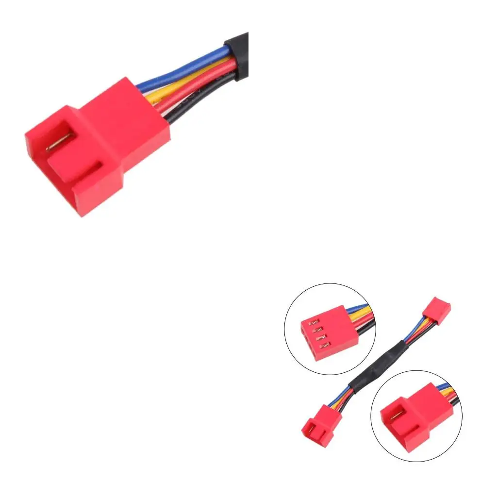 Вентилятор-процессорного-кулера-Замедление-с-ШИМ-Кабель-питания-Контроль-температуры-Отводящий-провод-скорости