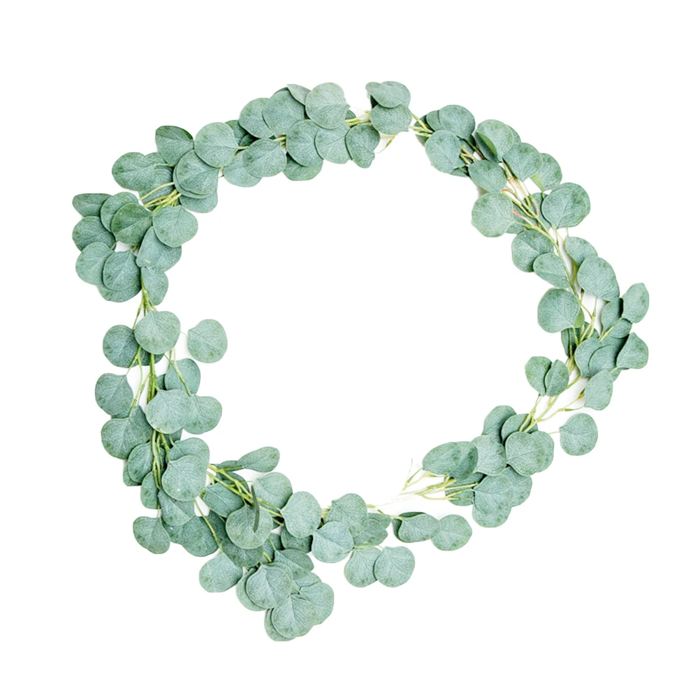 

Leaves Simulated Eucalyptus Outdoor Christmas Decoration Green Leaf Wreath Garlands