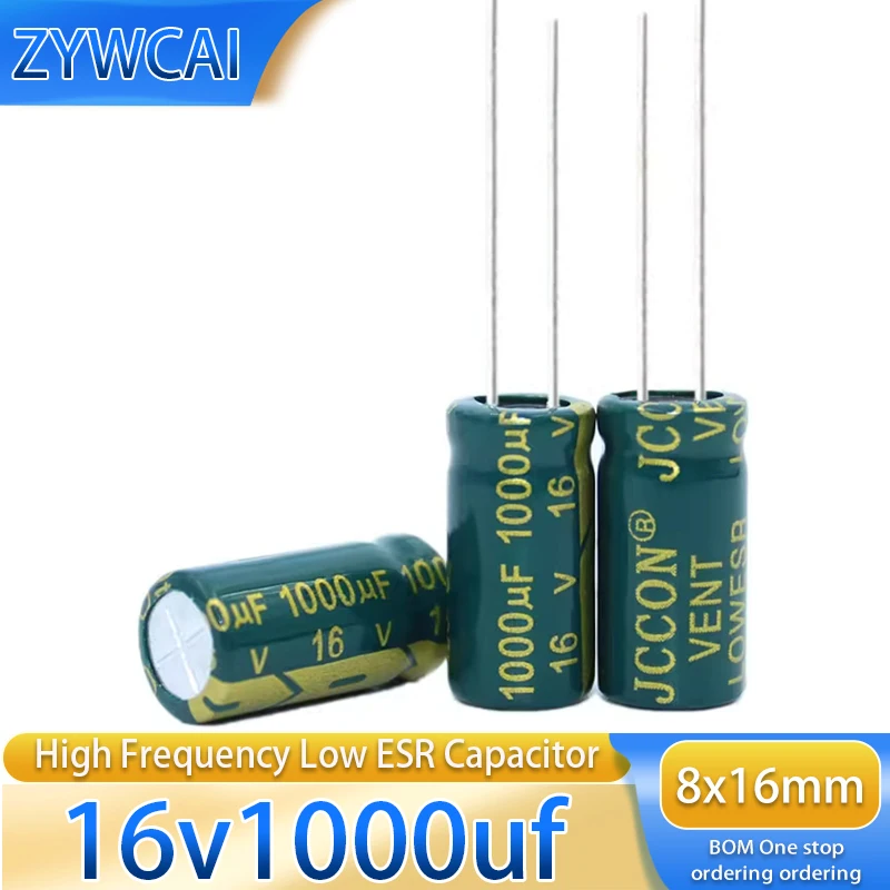 8x16 20PCS 16v1000uf 25v680uf 35v470uf 50v220uf High frequency low resistance electrolytic capacitor