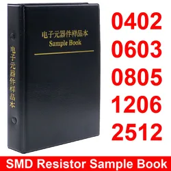 0402 0603 0805 1206 2512 SMD SMT Chip Resistor Assortment Kit 0R-20M Smd DIY Sample Book