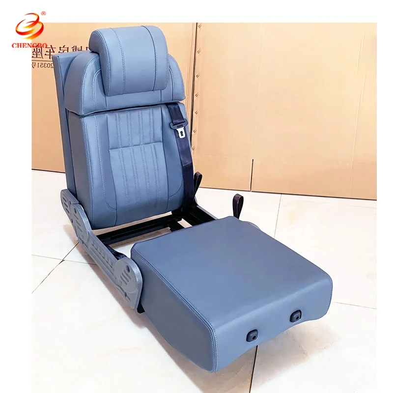 Leather Multifunctional Reversible Tilt Camper Seat Bed Luxury RV Furniture