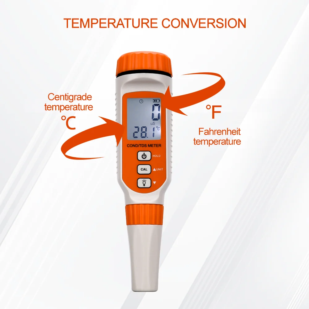 3 In 1 Professional Water Quality Detector Conductivity Meter TDS/COND TEMP Analyzer Total Dissolved Solid Temperature Tester