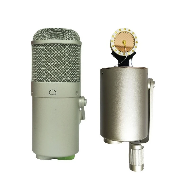

Multimode studio condenser microphone body silver good quality