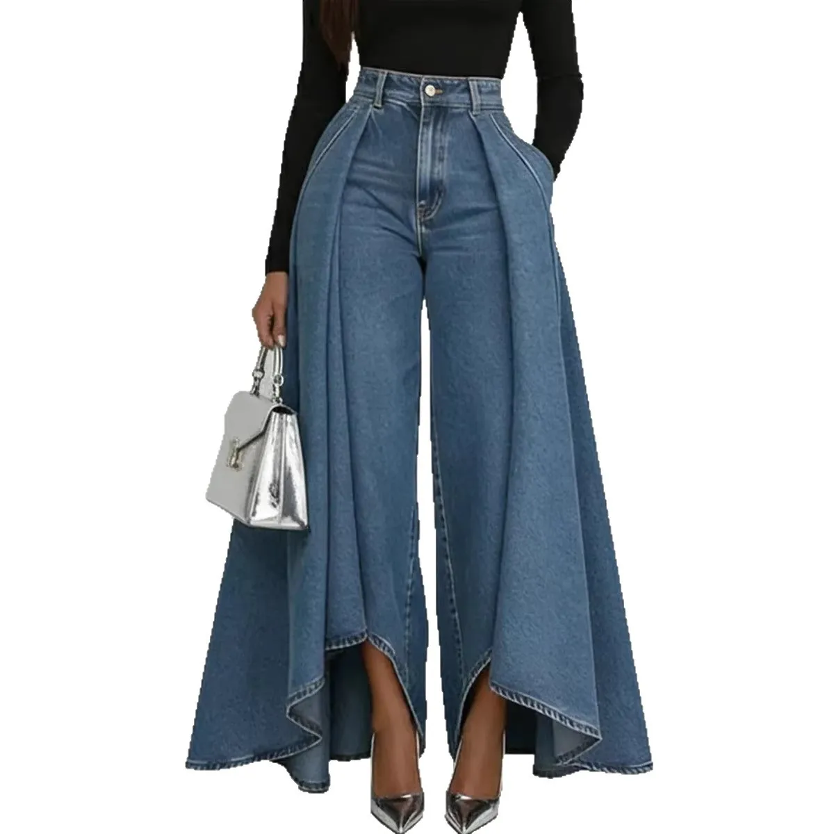 Thumbnail 2 - #15 Latest High Rise Denim Jeans Offers
