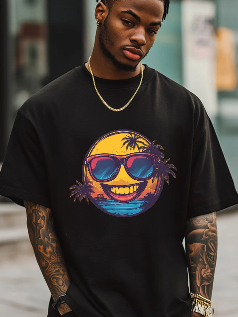 

Мужская хлопковая футболка с графическим рисунком, высококачественная роскошь с тропическим рисунком для мужчин и женщин, топ 2024, летняя горячая распродажа