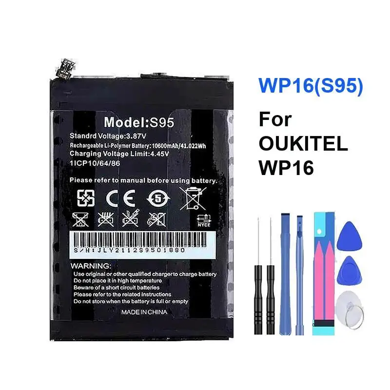 

WP16 S95 10600Mah Hardwearing For Oukitel Mobile Phone Battery