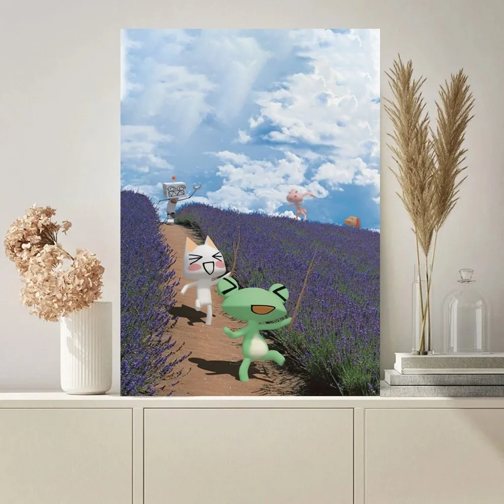 Inoue toro CUTE Cat Poster Paintings on The Wall Picture for Living Room Interior Painting Room Decoration