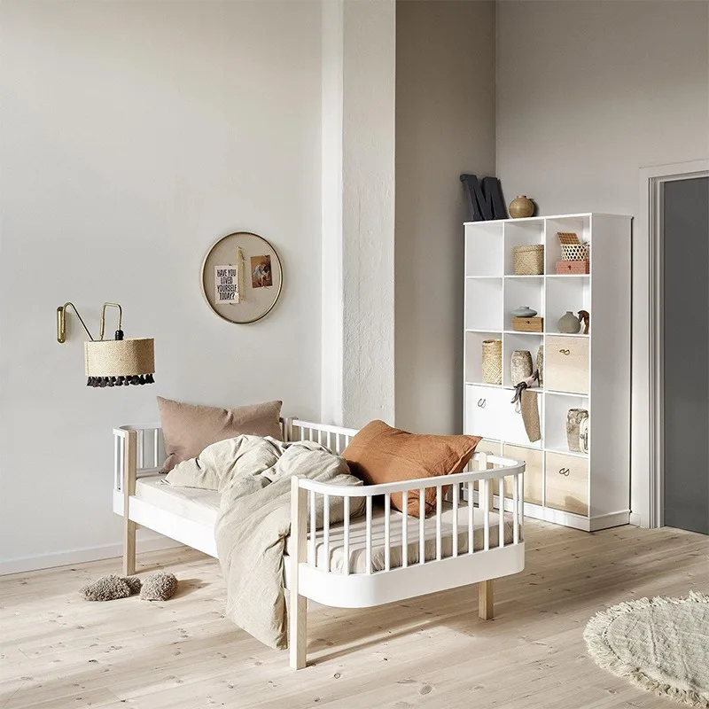 Guardrail allargato per lettino per bambini tutto in legno massello