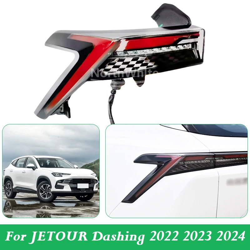 Rear Taillight For Jetour Dashing 2022 2023 2024 Outer Taillamp Tail Lamp Backup Light Rear Brake Light Stop Lamp