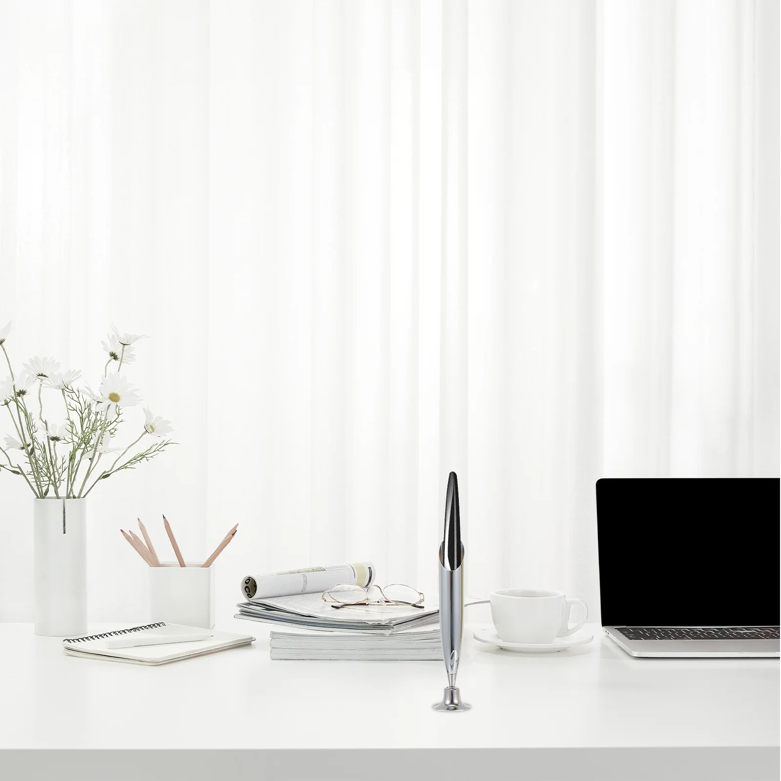 

2pcs Retro Holder Storage Organizers Rack For Quill-Pen Ink Fountain Stainless Steel Pen Rest Pen Stand Organizer Socket