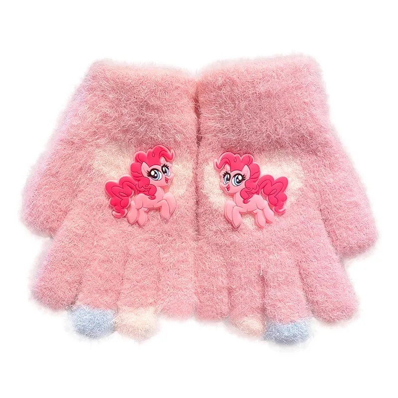 Miniso 子供用手袋 冬 5 本指 カップル 男の子と女の子 暖かさ 厚みのある分割手袋