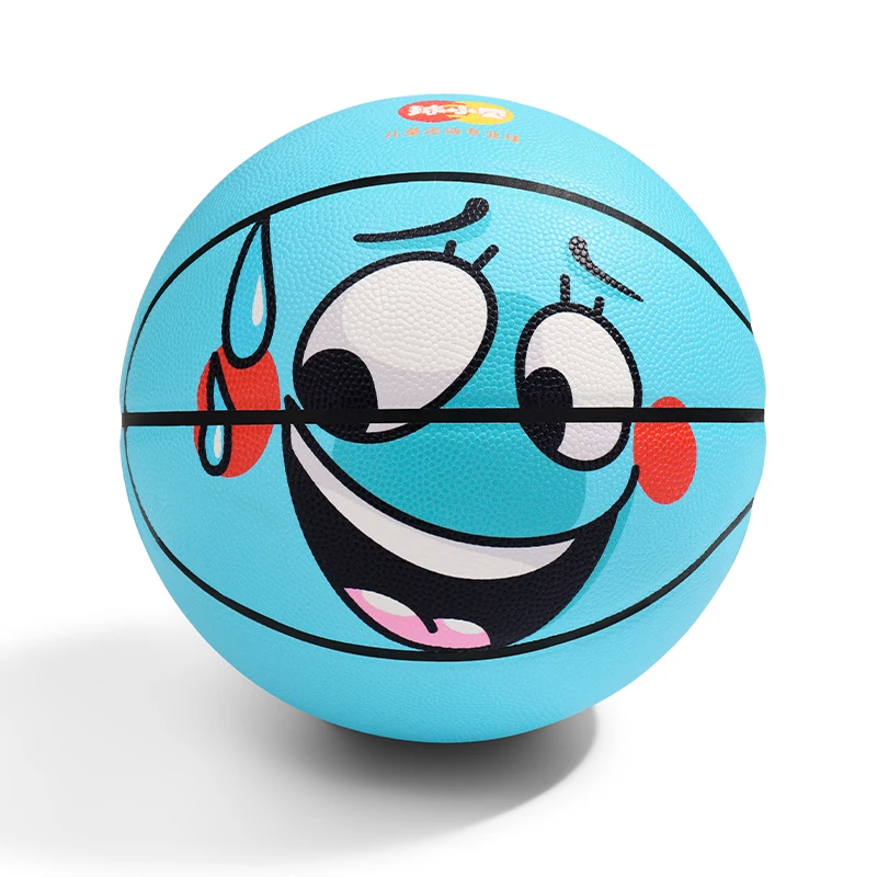 บาสเกตบอลเด็กหมายเลข 5 เยาวชนสวมใส่บาสเกตบอล PU การฝึกอบรมในร่มและกลางแจ้งการแสดงออกตลกความยืดหยุ่นสูง