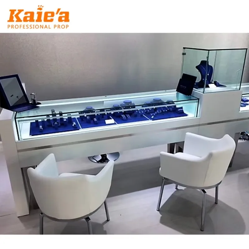 Watch Shop Counter Glass Showcase for Watch Modern Jewelry Shop Design Showcase Jewelry Display Rack