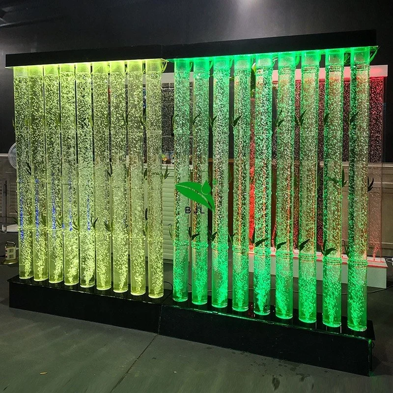 

Night Club Furniture Changing Color Bubble Wall Water Panels Led Lights Bar Decoration